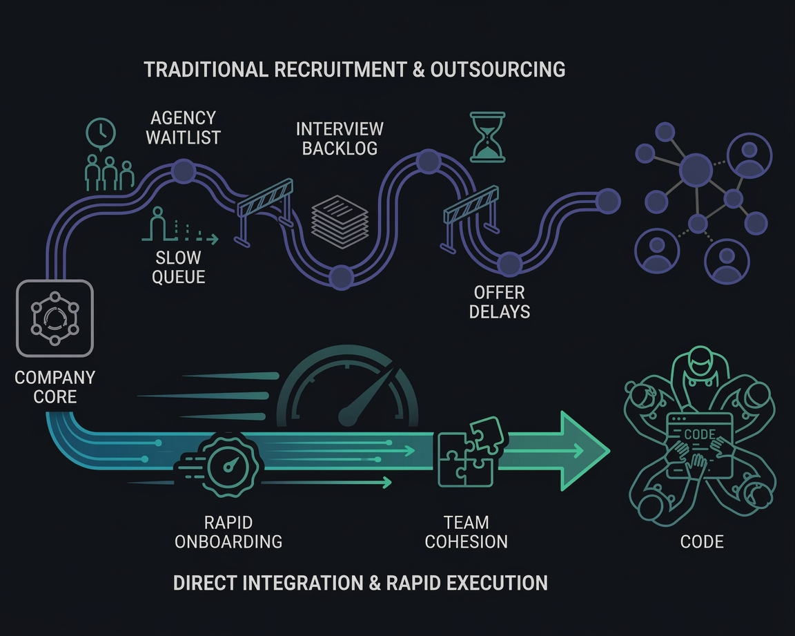 Traditional recruitment vs Jeelup direct integration